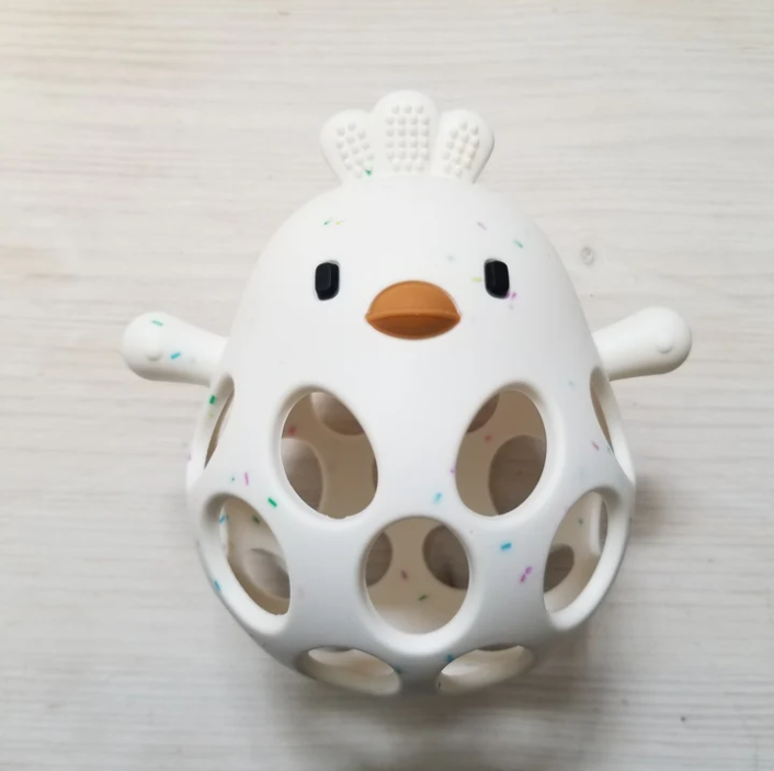 CRÉATION JADE | Balle Sensorielle - Poule - Confetti