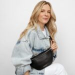 LAMBERT | Le Sarah - Sac banane en cuir vegan - Noir