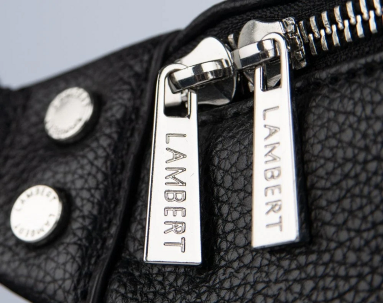 LAMBERT | Le Sarah - Sac banane en cuir vegan - Noir