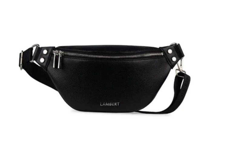LAMBERT | Le Sarah - Sac banane en cuir vegan - Noir