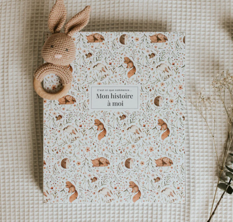 LE PETIT TABLEAU NOIR | Livre de Bébé - Animal floral