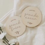 LE PETIT TABLEAU NOIR | Pastille en Bois - Bientôt grande soeur