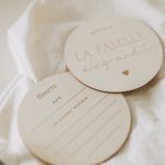 LE PETIT TABLEAU NOIR | Pastille en Bois - La famille s'aggrandit