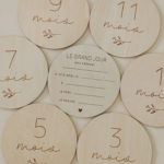 LE PETIT TABLEAU NOIR | Pastille de Bois - Script
