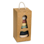 NOÜKA | Tour de sable empilable en bois et silicone - Foncé