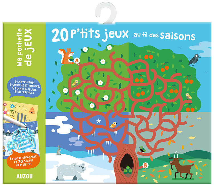 AUZOU | Ma Pochette de Jeux - 20 P'tits jeux au fil des saisons