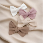 ANANAS CO | Pince Boucle en Lin - Rose