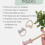 ANANAS CO | Petit Élastique Mini-Boucle en Bambou - Eucalyptus