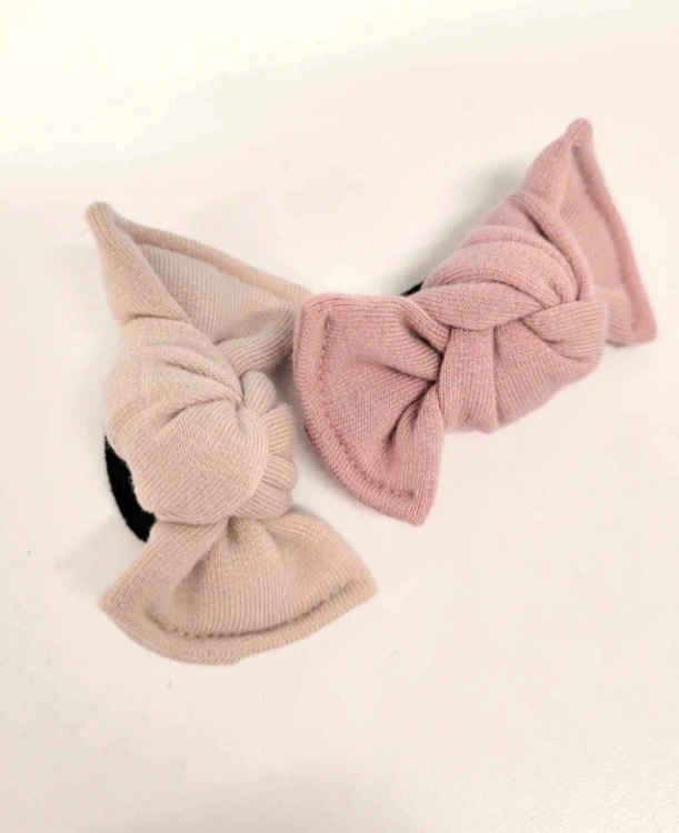 ANANAS CO | Petit Élastique Mini-Boucle en Bambou - Vieux rose