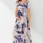 HELLO MIZ | Robe Longue d'Allaitement - Fleurie