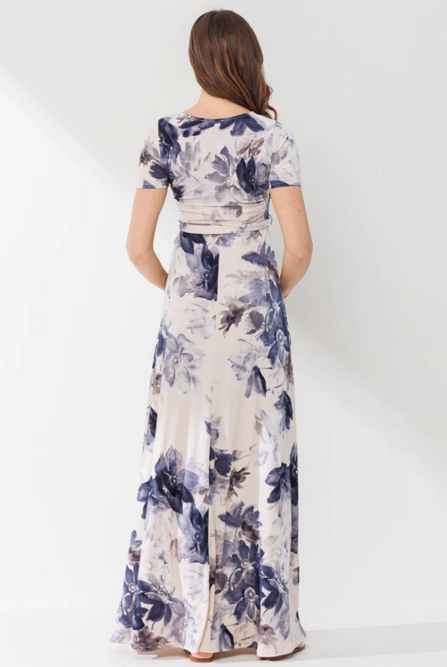 HELLO MIZ | Robe Longue d'Allaitement - Fleurie