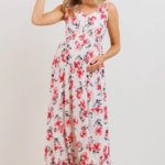 HELLO MIZ | Robe Longue Fleurie avec Taille Élastique