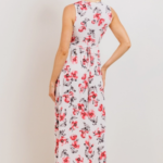 HELLO MIZ | Robe Longue Fleurie avec Taille Élastique