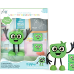 GLO PALS | Personnage Lumineux avec Cubes 100% recyclé - Pippa vert
