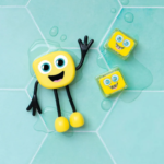 GLO PALS | Personnage Lumineux avec Cubes - Alex - Jaune