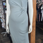 HELLO MIZ | Robe Côtelée à Détail Torsadé - Sauge