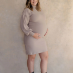ROSE MATERNITÉ | Robe - ALINE - Taupe