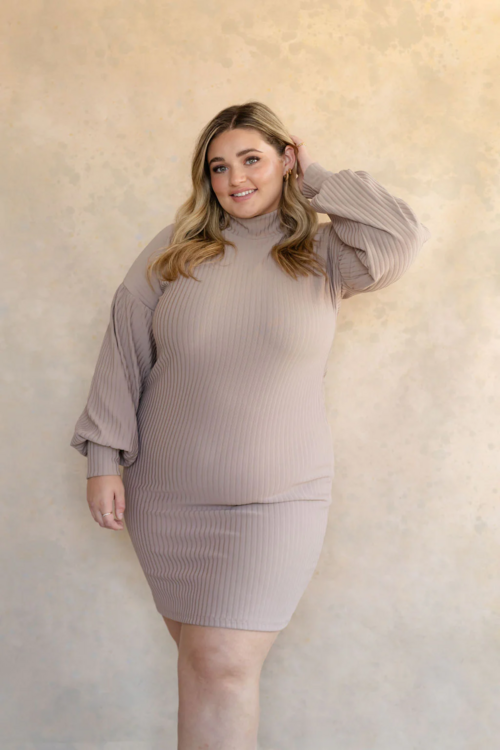 ROSE MATERNITÉ | Robe - ALINE - Taupe