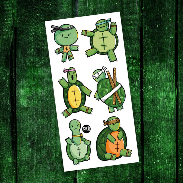 PiCO | Tatouage Temporaire - Les ninjas sympas
