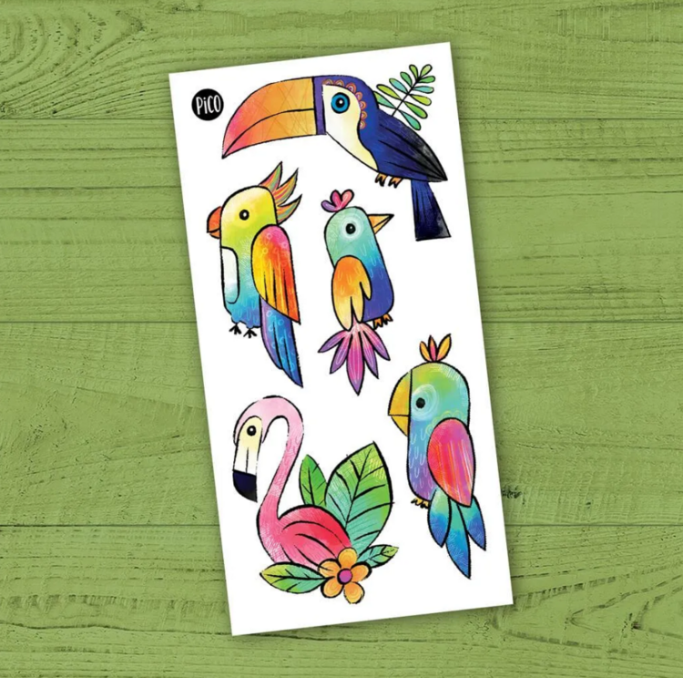 PiCO | Tatouage Temporaire - Miguel le toucan