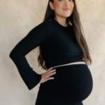 ROSE MATERNITÉ | Crop Top - CHARLOTTE - Noir