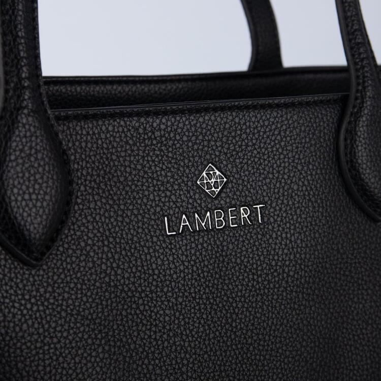 LAMBERT | Le Claire - Sac fourre-tout en cuir vegan recyclé - Noir