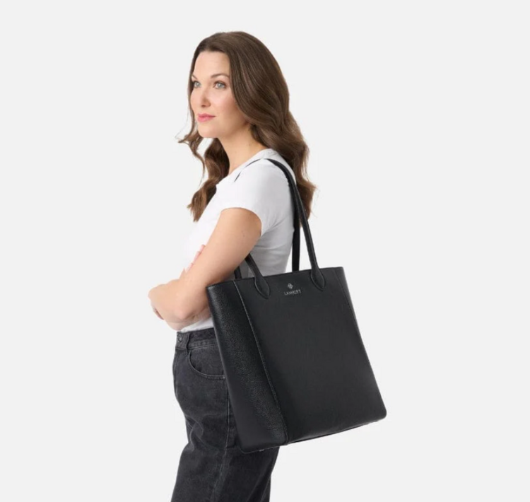 LAMBERT | Le Claire - Sac fourre-tout en cuir vegan recyclé - Noir