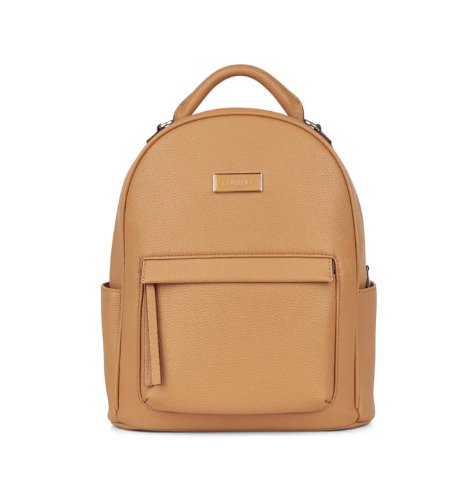 LAMBERT | Le Maude - Sac à dos 3-en-1 en cuir vegan - Camel