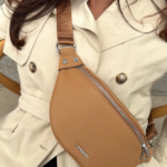 LAMBERT | Le Sarah - Sac banane en cuir vegan - Camel