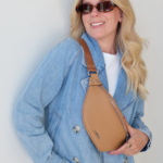LAMBERT | Le Sarah - Sac banane en cuir vegan - Camel