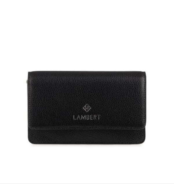 LAMBERT | Le Tina - Petit sac à main en cuir vegan - Noir