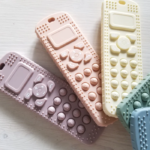 CRÉATION JADE | Manette Pop it en Silicone - Bleu gris