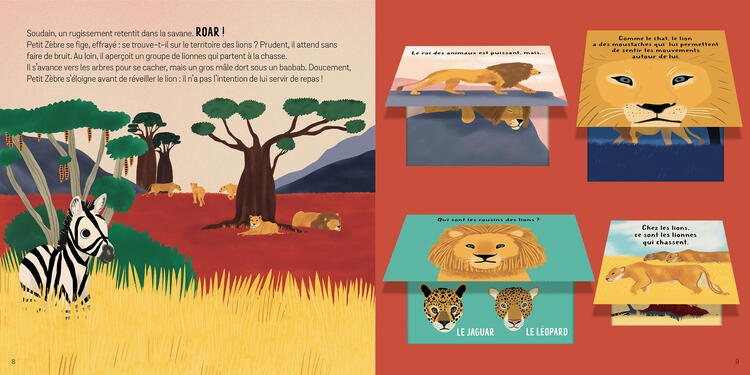 AUZOU | Petit Ludoc - Soulève les Flaps - Les animaux de la savane