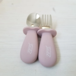 CRÉATION JADE | Ustensiles d'Apprentissage en Inox et Silicone - Sauge