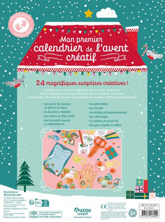 AUZOU | Mon premier calendrier de l'avent créatif