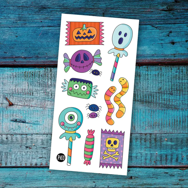 PICO | Tatouage temporaire - Les bonbons d'Halloween