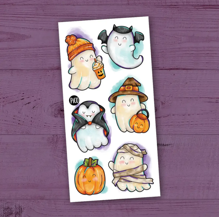 PICO | Tatouage temporaire - Les fantômes d'Halloween