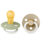 BIBS | Style Colour avec Tétine Ronde - Glow in the dark - Sage & Vanilla (Size3)