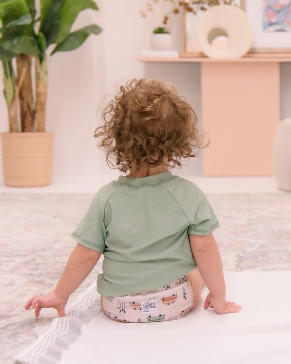 LA PETITE OURSE | Chandail d'Eau Protection UV pour 6-12 mois - Vert