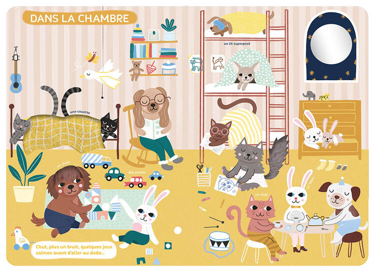 AUZOU | Mon Très Grand Livre d'Éveil - Bonne nuit les animaux!