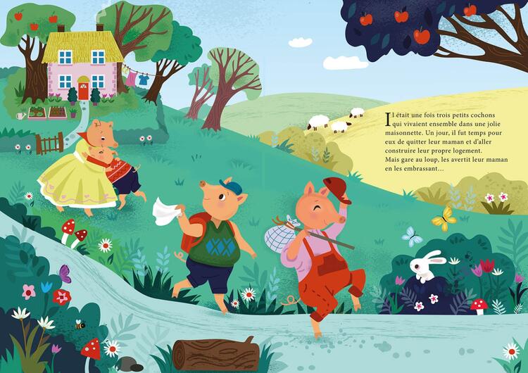 AUZOU | Les Trois Petits Cochons - Avec projecteur