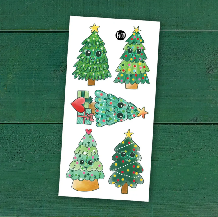 PICO TATOO | Tatouage temporaire - Les sapins de Noël