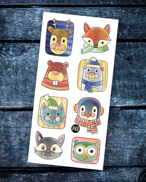 PICO TATOO | Tatouage temporaire - Animaux hivernaux