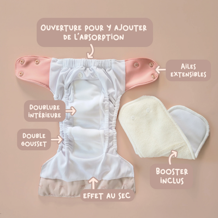 LA PETITE OURSE | Couche Nouveau-Né - Mini - Ours en ski