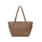 LAMBERT | Le Opale - Moyen sac fourre-tout en cuir vegan - Taupe