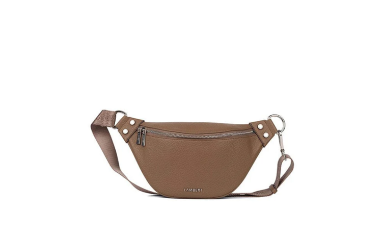 LAMBERT | Le Sarah - Sac banane en cuir vegan - Taupe