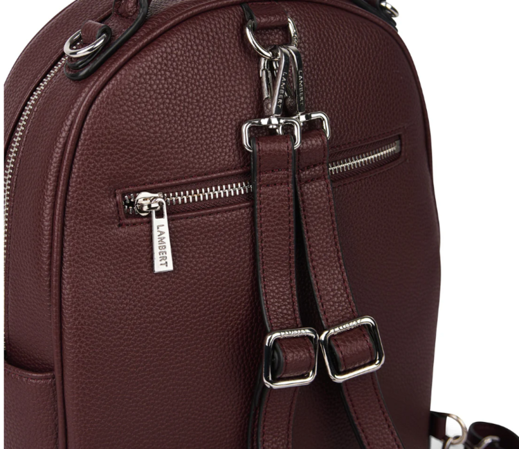 LAMBERT | Le Maude - Sac à dos 3-en-1 en cuir vegan - Mahogany
