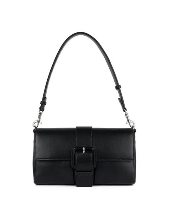 LAMBERT | Le Elsie - Sac à main 2-en-1 en cuir vegan - Noir