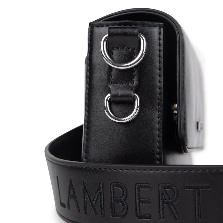 LAMBERT | Le Amelie - Sac à main 2-en-1 en cuir vegan - Noir
