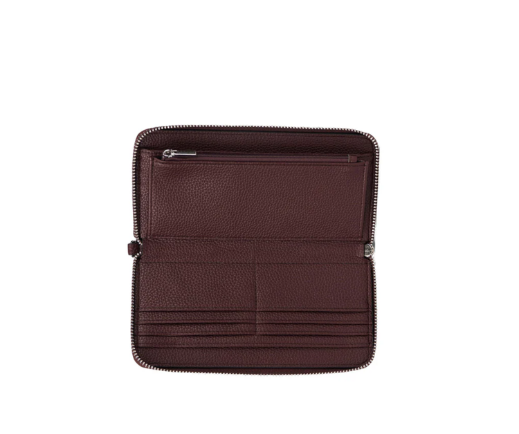 LAMBERT | Le Mina - Portefeuille en cuir vegan - Mahogany